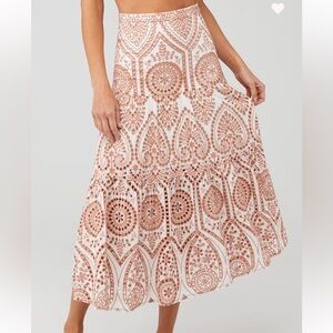 Bardot Broderie Maxi Skirt